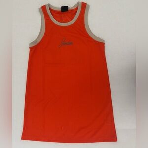 Jordan Orange and Tan Sleeveless Top
